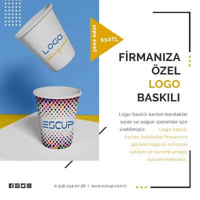 Escup Karton Bardak